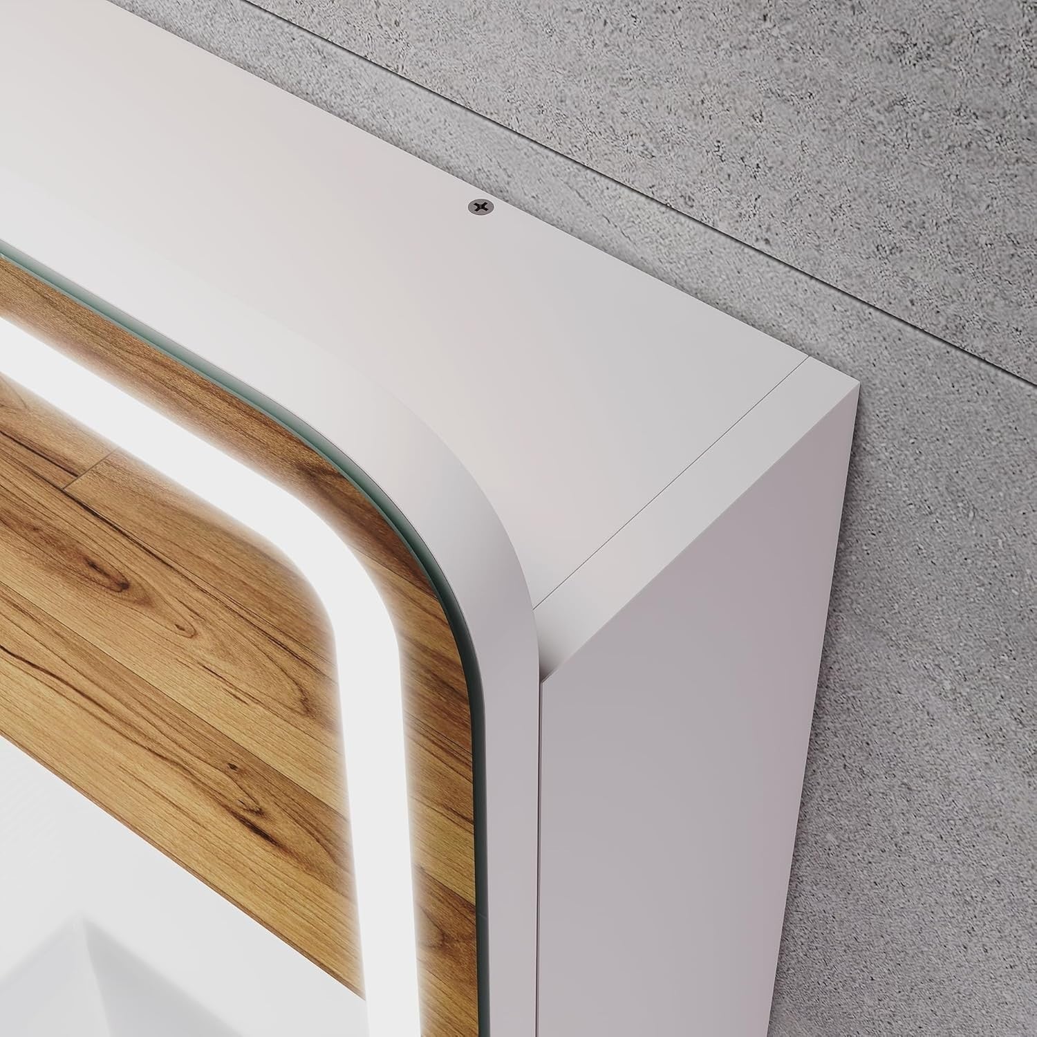 LED Bathroom Mirror Cabinet 550x700mm Dimmable with Shaver Socket & Defogger