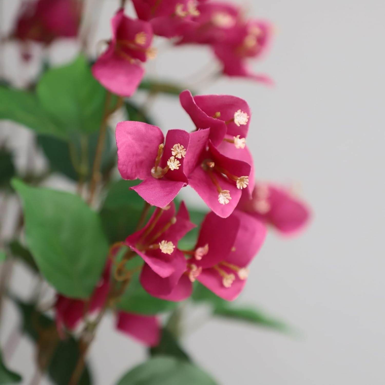 3.6FT Artificial Bougainvillea Tree Pink Floral Plant in Pot Home Decoration