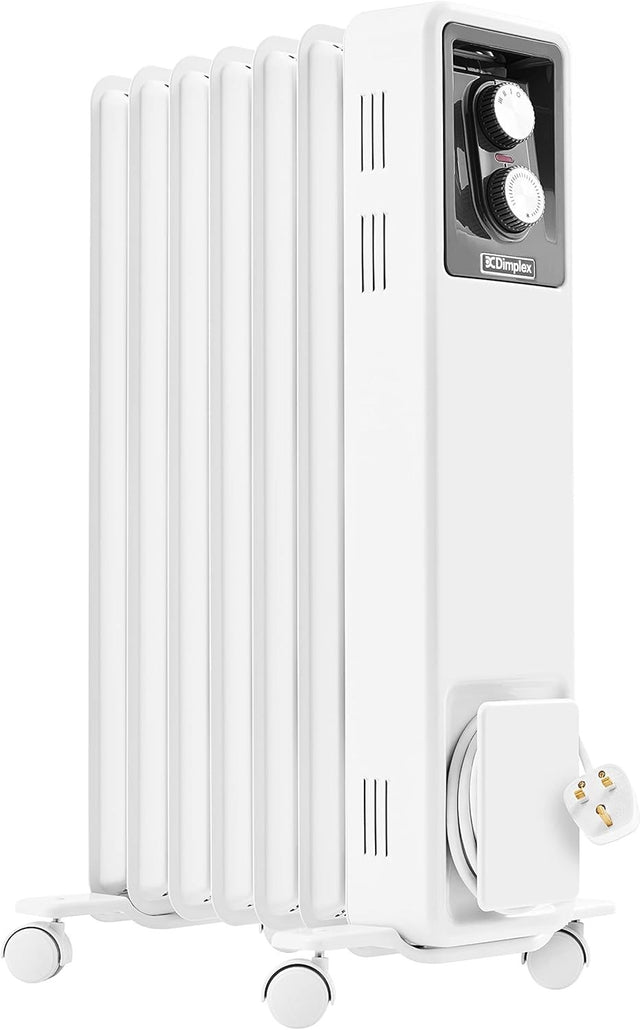 1.5KW Oil-Free Column Radiator Electric Heater Portable Thermostat