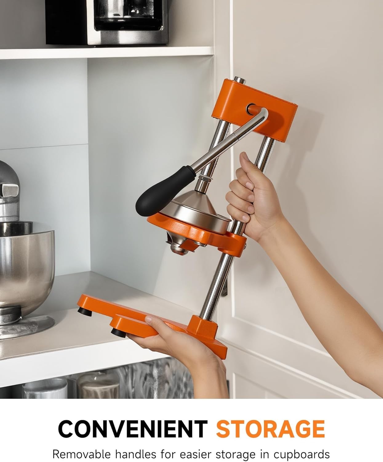 Heavy Duty Manual Citrus Press Juicer Dual Plates Lemon Orange Pom