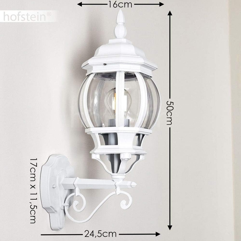 Lentua Outdoor Wall Light – White Antique Aluminum IP44