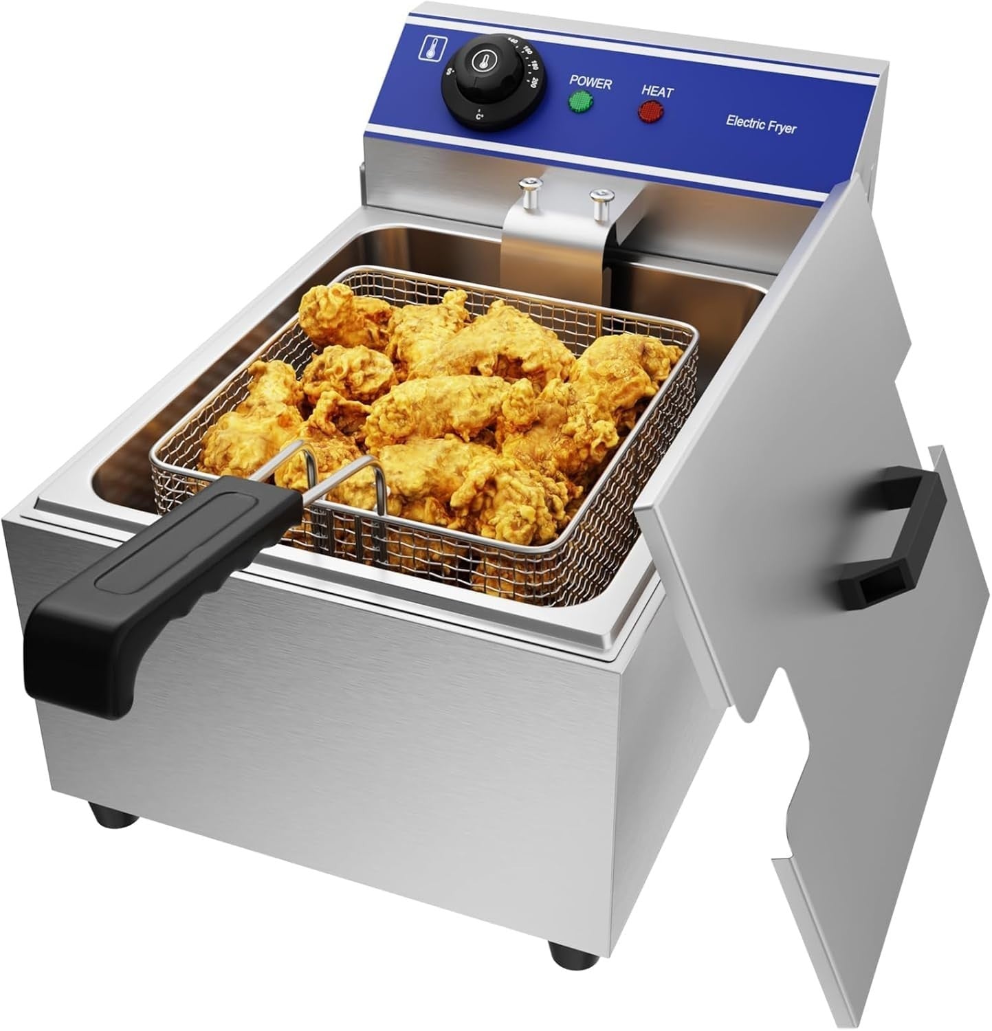 6L Commercial Deep Fat Fryer Stainless Steel Single Tank Countertop