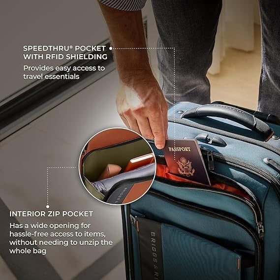 26” Medium Expandable Spinner Suitcase Smooth Wheels Travel Luggage