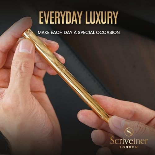 Luxury Gold Ballpoint Pen Smooth Refillable Executive Writing Instrument