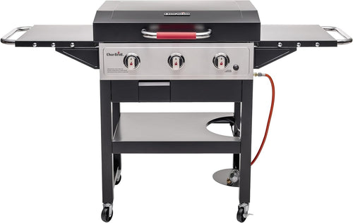 3 Burner Gas Griddle BBQ Outdoor Flat Top Grill Cast Iron Plate