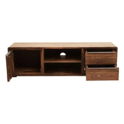 Solid Sheesham Acacia Wood TV Unit – Rustic Media Console Cabinet 175cm