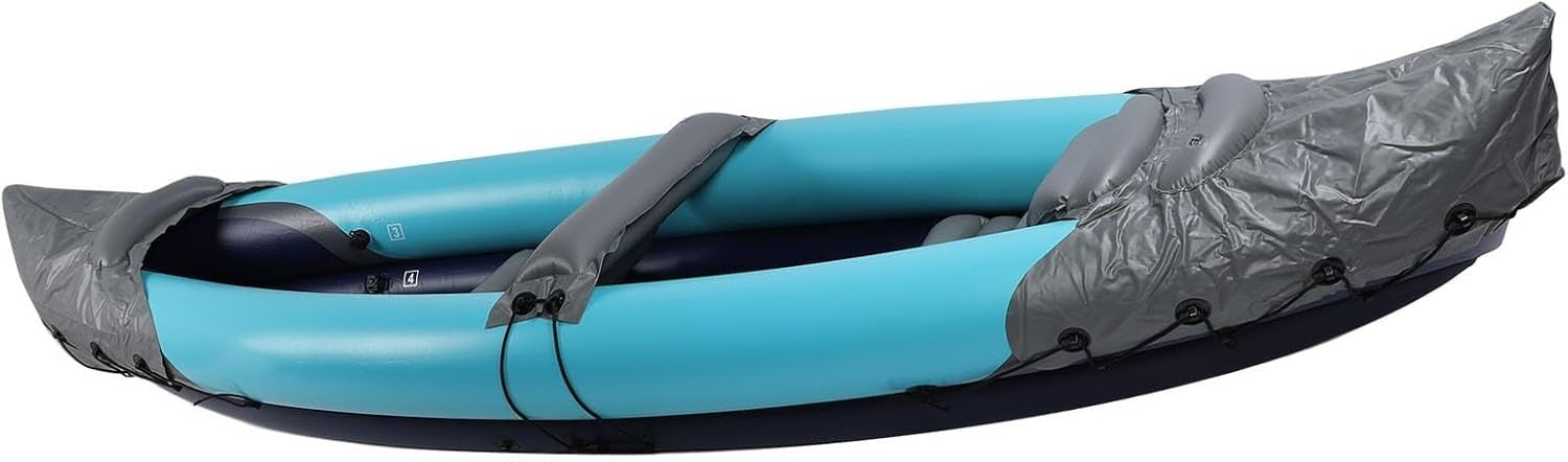 2 Person Inflatable Kayak Heavy Duty PVC Canoe w/ Pump Paddles