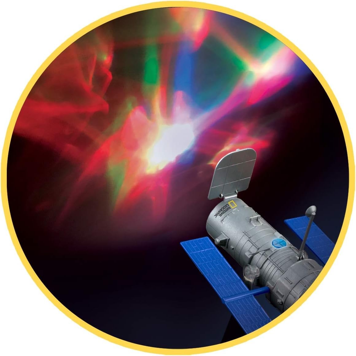 Space Telescope Slide Projector Kids Night Light Blue 24 Slides