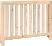 Solid Pine Radiator Cover 108.5x19x84cm – Modern Slatted Heater Cabinet