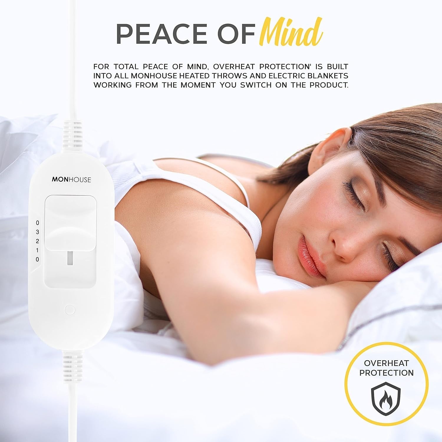 Single Electric Underblanket Fleece Heated Mattress Cover Fast Heat Washable