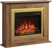 Electric Fireplace 39" Freestanding Heater with Realistic Flame & Remote