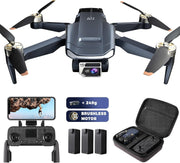 4K Camera Drone for Beginners, 84min Flight, Brushless Motor, Follow Me GPS