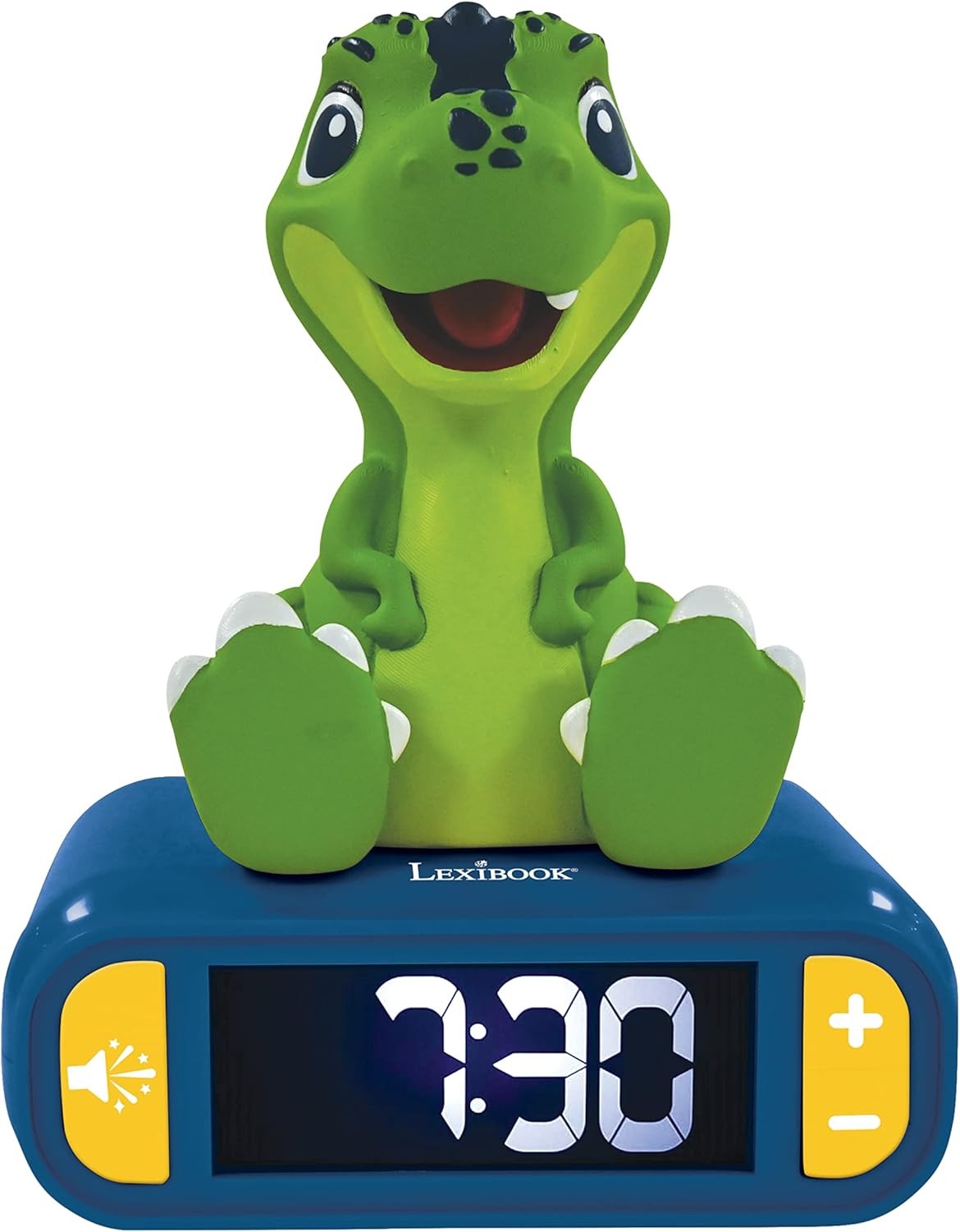 Kids Dinosaur Alarm Clock Night Light Snooze Easy Read Bedroom