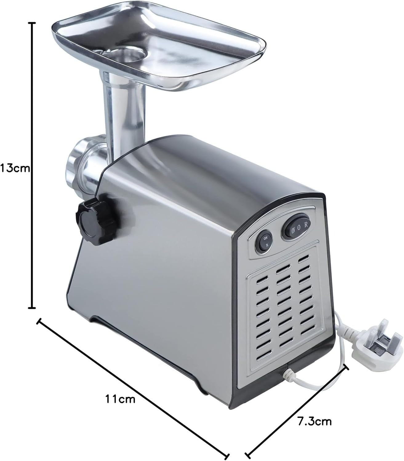 2800W Electric Meat Grinder Sausage Maker Mincer 3 Plates Reverse