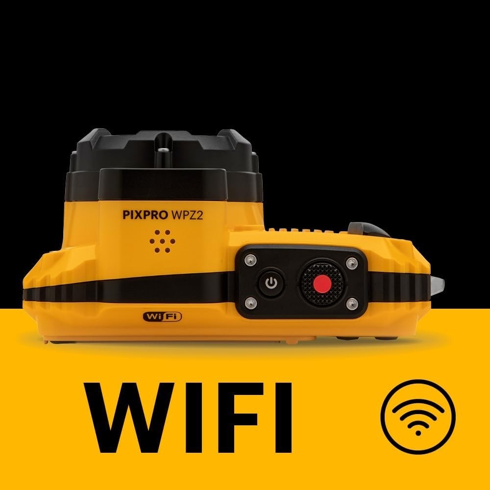 16MP Waterproof Tough Camera 4X Zoom Adventure Camera Kit Yellow