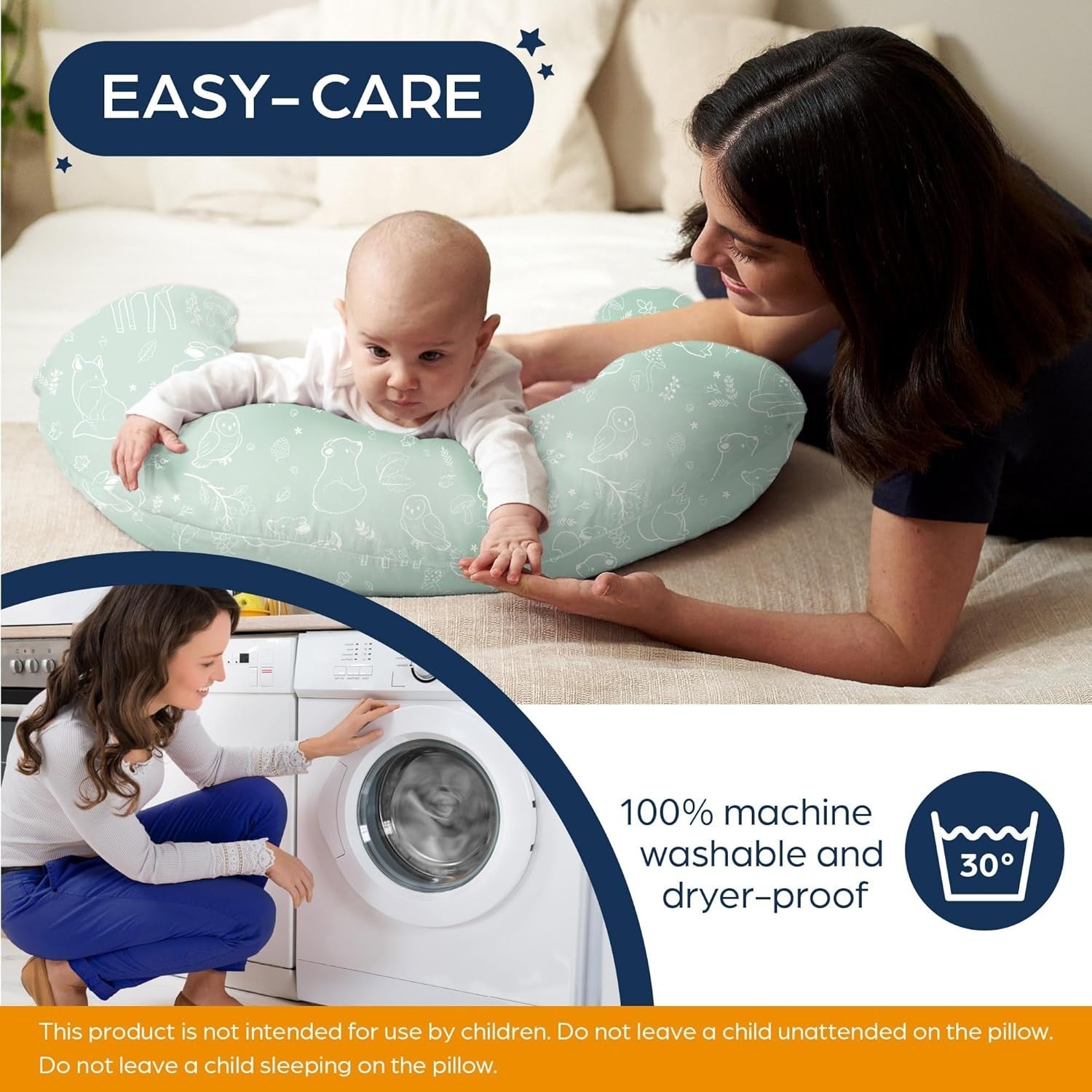 XXL Pregnancy Pillow U Shape Maternity Body Support Nursing Sleep Pillow