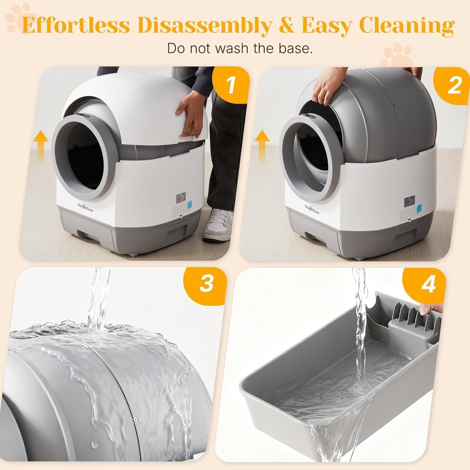 Self Cleaning Cat Litter Box APP Control Odor Control Smart Auto XL