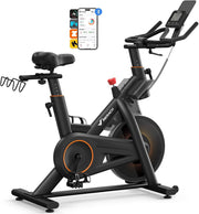 Heavy-Duty Magnetic Spin Bike w/ 40lb Flywheel, App Sync & 350lb Capacity