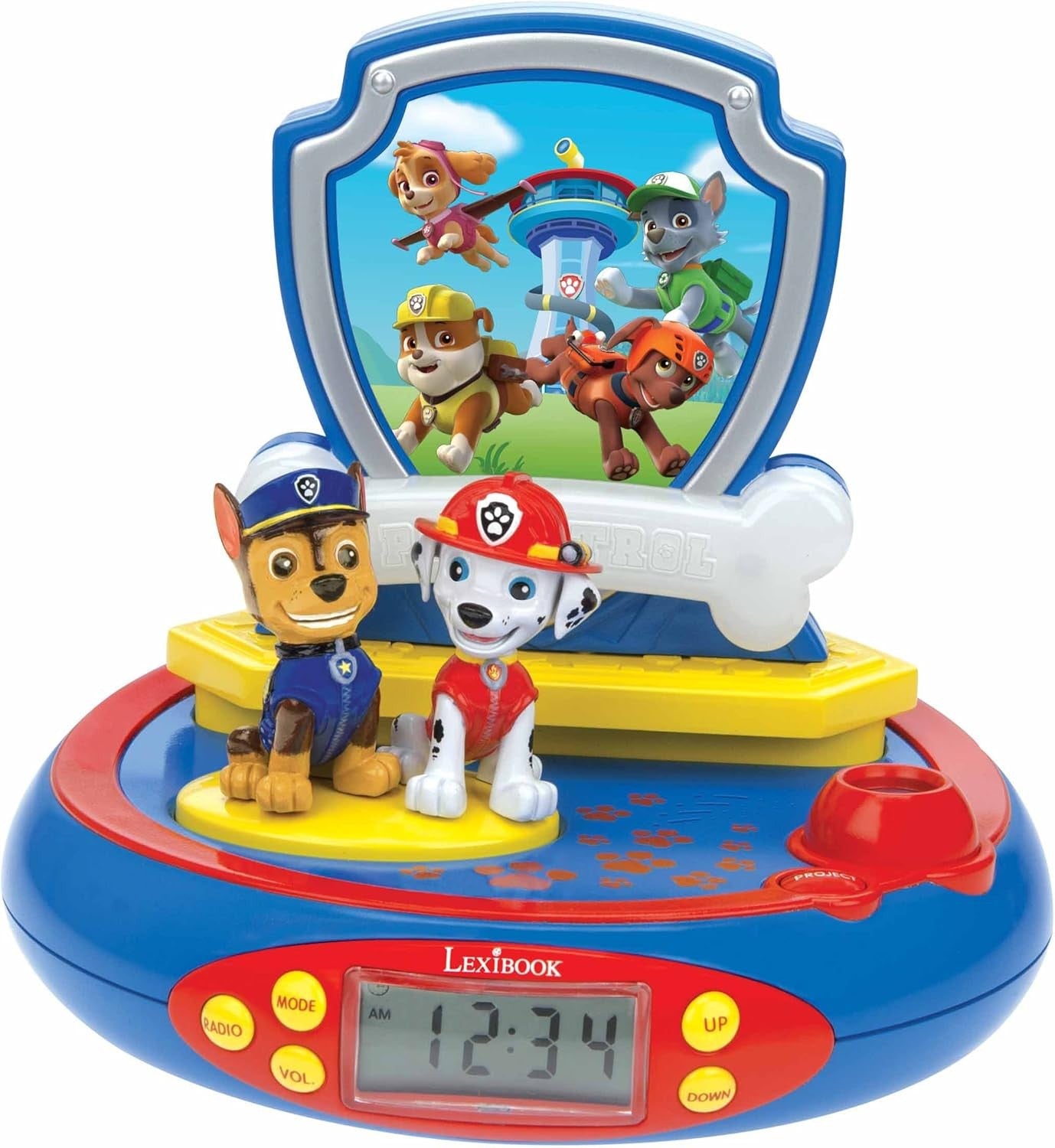 Kids Projector Alarm Clock Night Light Ceiling Time Display Sound Effects