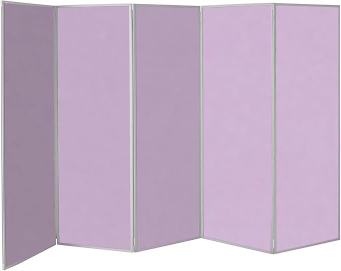Lilac 5-Panel Folding Room Divider 180×300cm | Privacy Screen for Office School