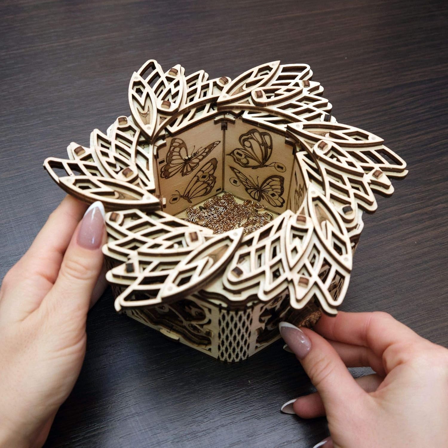 3D Wooden Music Box Kit DIY Puzzle for Adults & Kids - Unique Keepsake Gift
