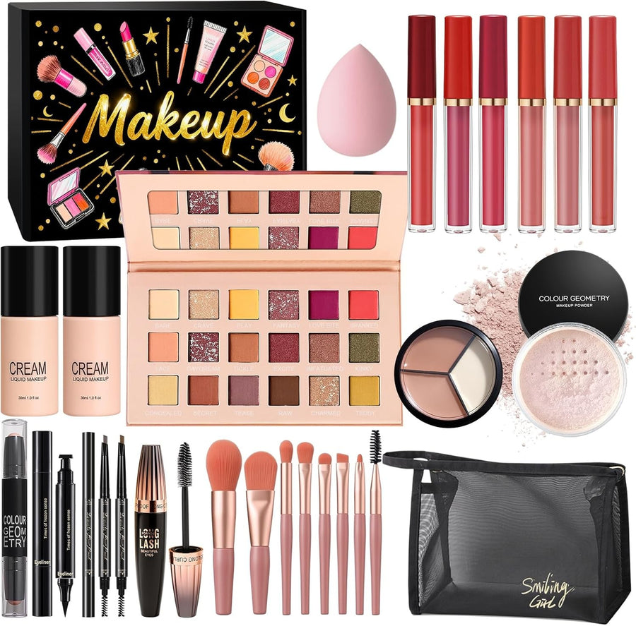 All In One Makeup Kit Full Set Travel Gift with Palette