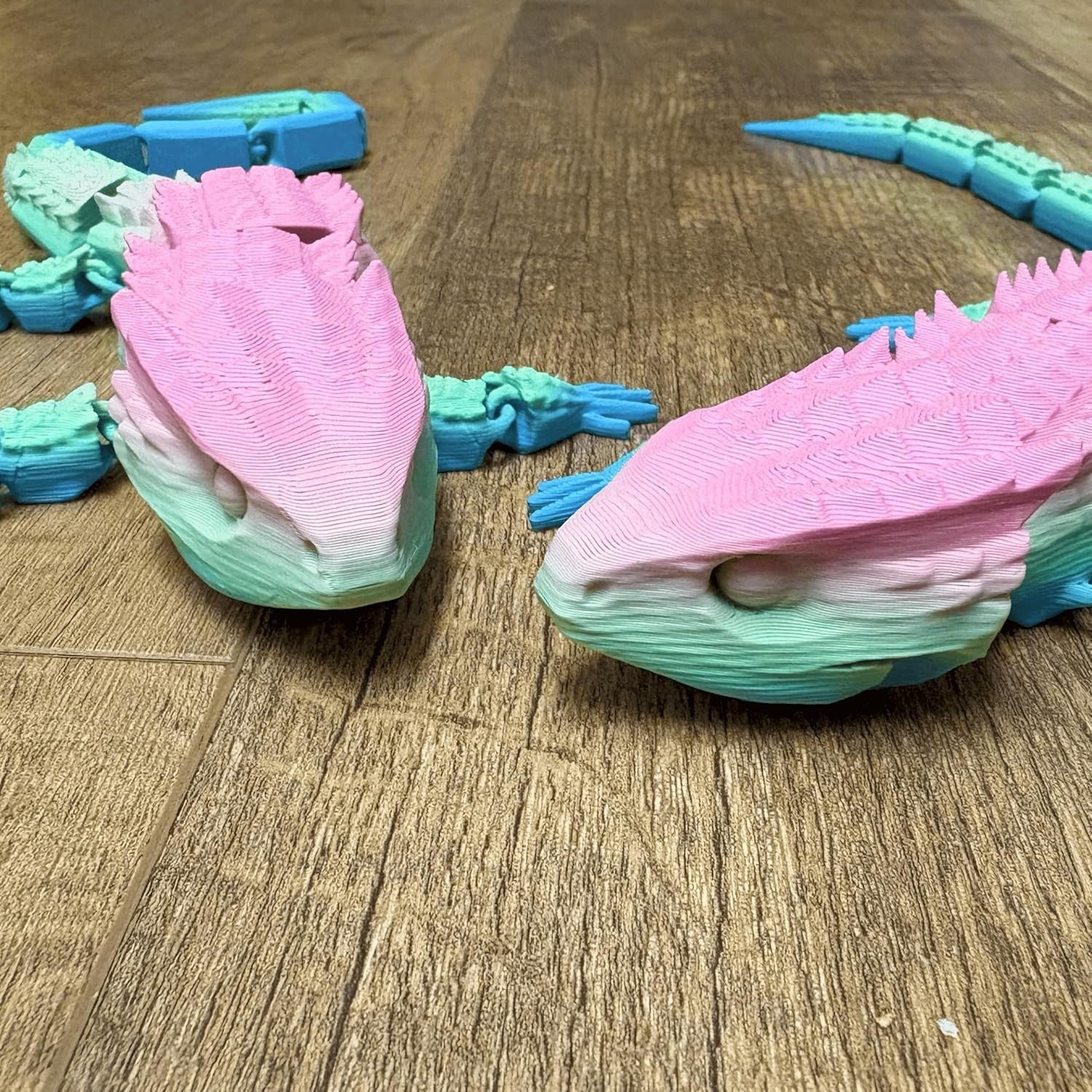 Pastel Rainbow Lizard Fidget Articulated Sensory Stress Toy
