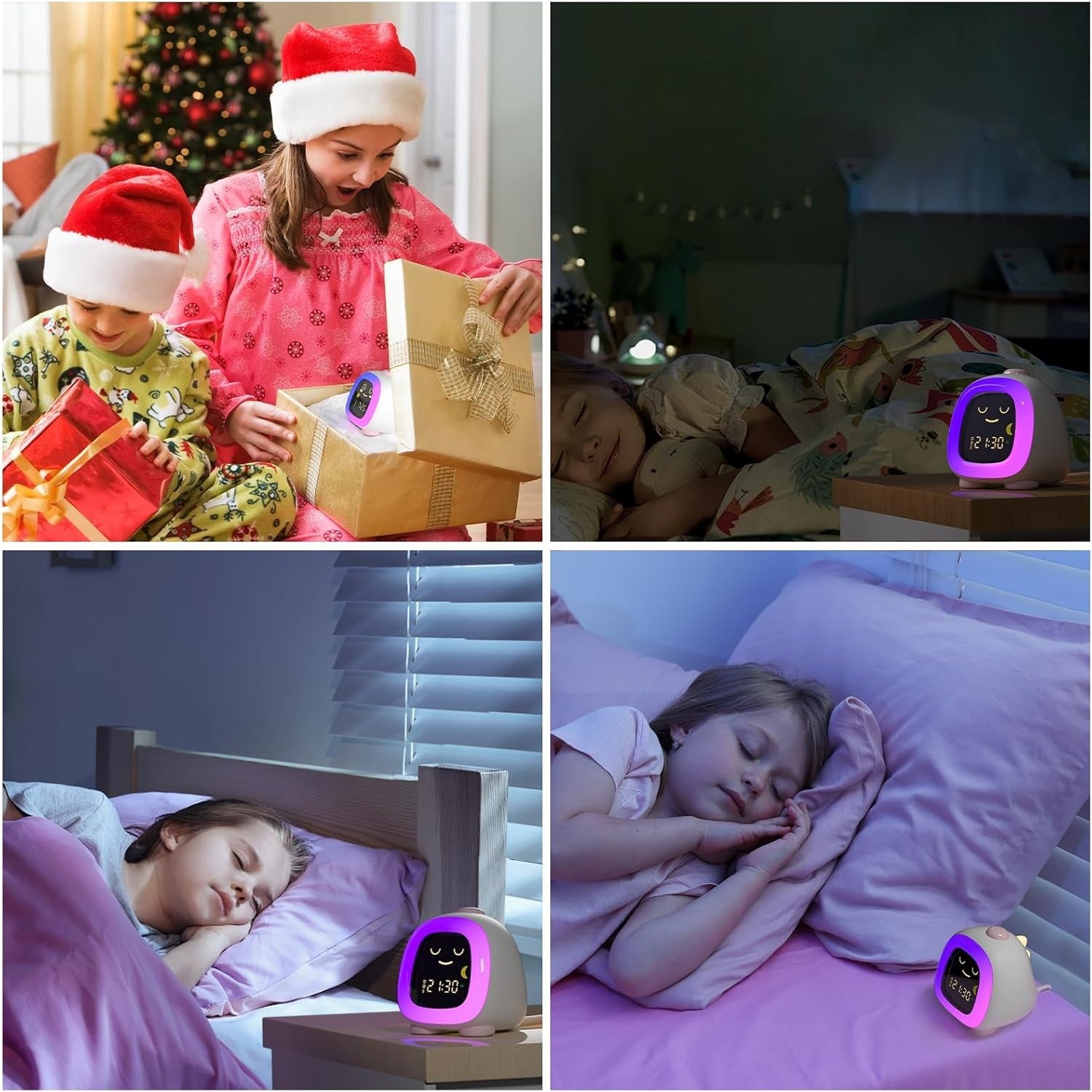 Kids Sleep Training Alarm Clock Night Light Dual Alarm 10 OK to Wake