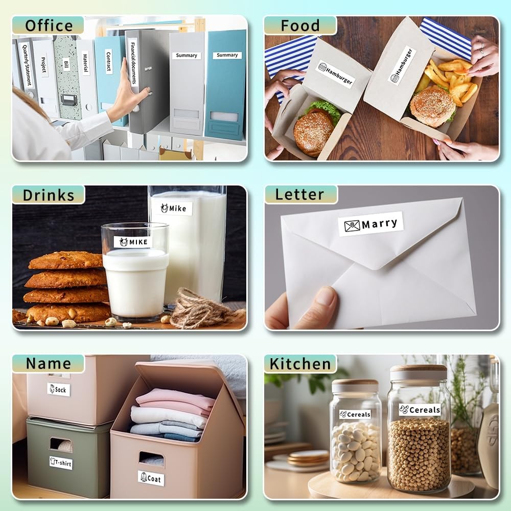 Mini Bluetooth Label Maker Portable Thermal Sticker Printer