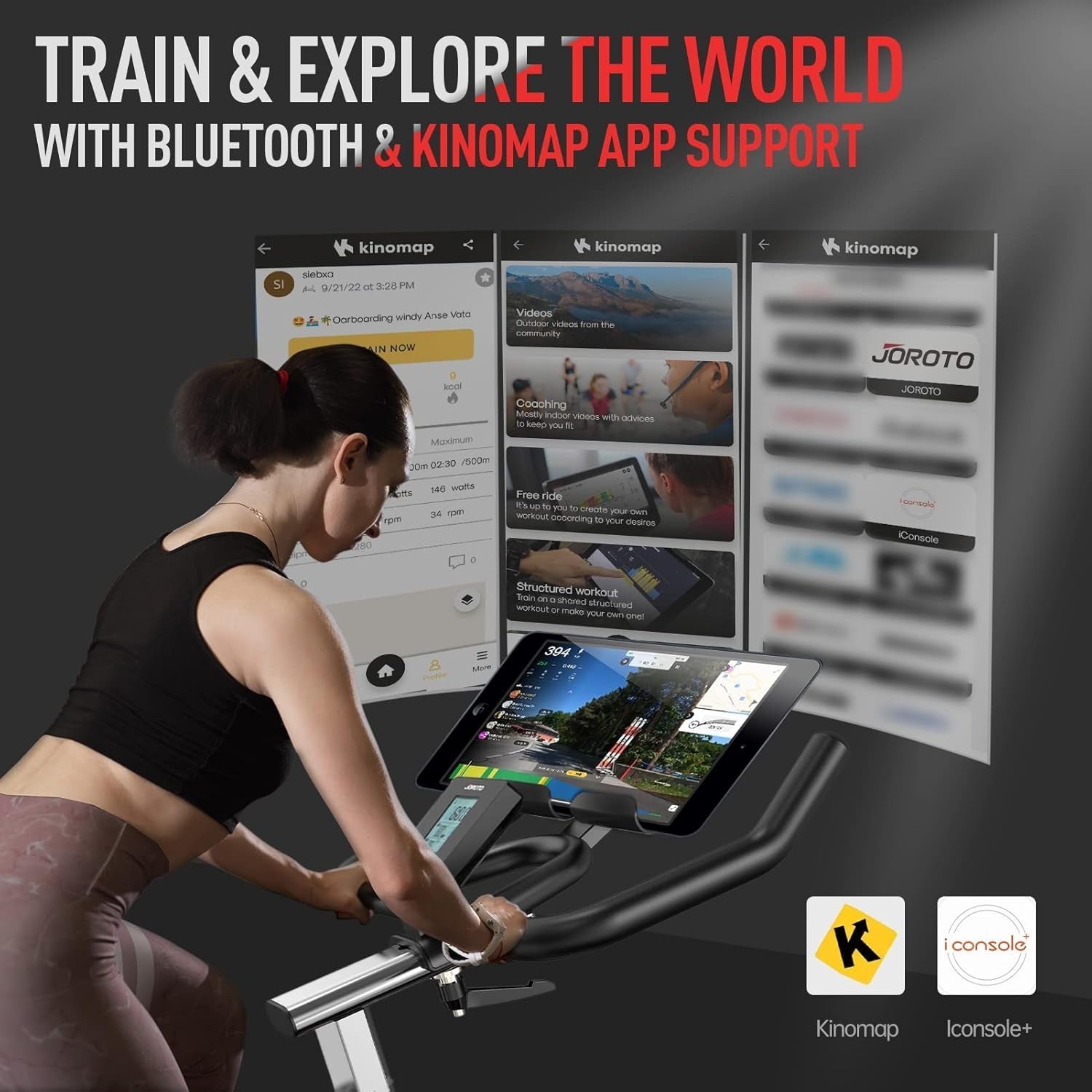 Magnetic Resistance Spin Bike w/ LCD Monitor, 18kg Flywheel & Belt Drive 160kg