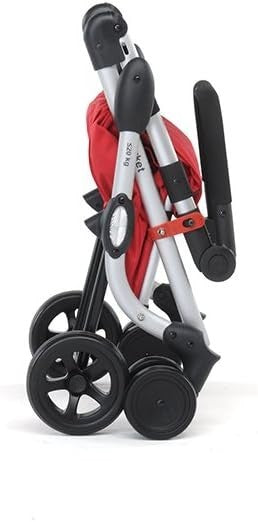 Premium Foldable Shopping Trolley Black Sturdy Waterproof Fabric & Metal