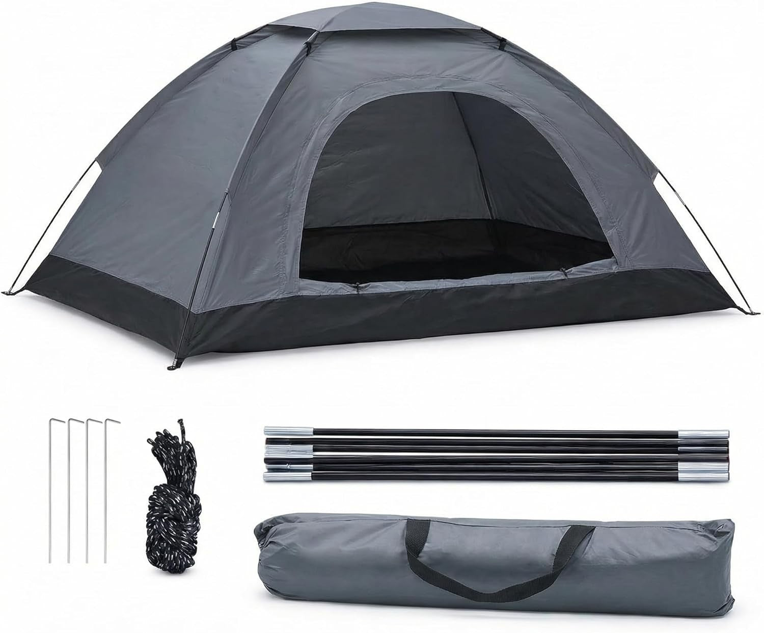 2 Man Pop Up Camping Tent Waterproof Lightweight Instant Setup