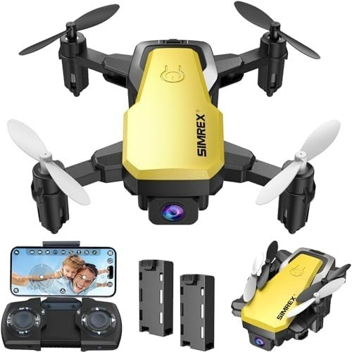720P HD Mini Drone Foldable Quadcopter WiFi Camera Altitude Hold Yellow