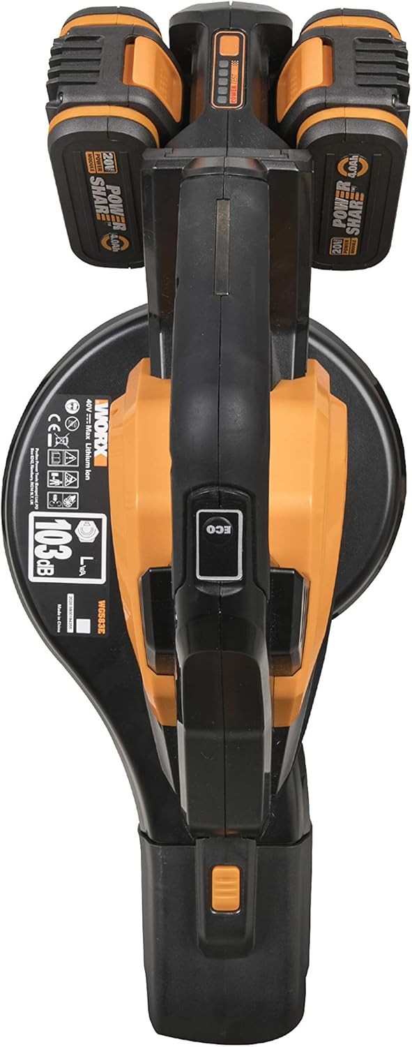 36V Cordless Leaf Blower Vacuum Brushless Dual Battery Garden Cleaner