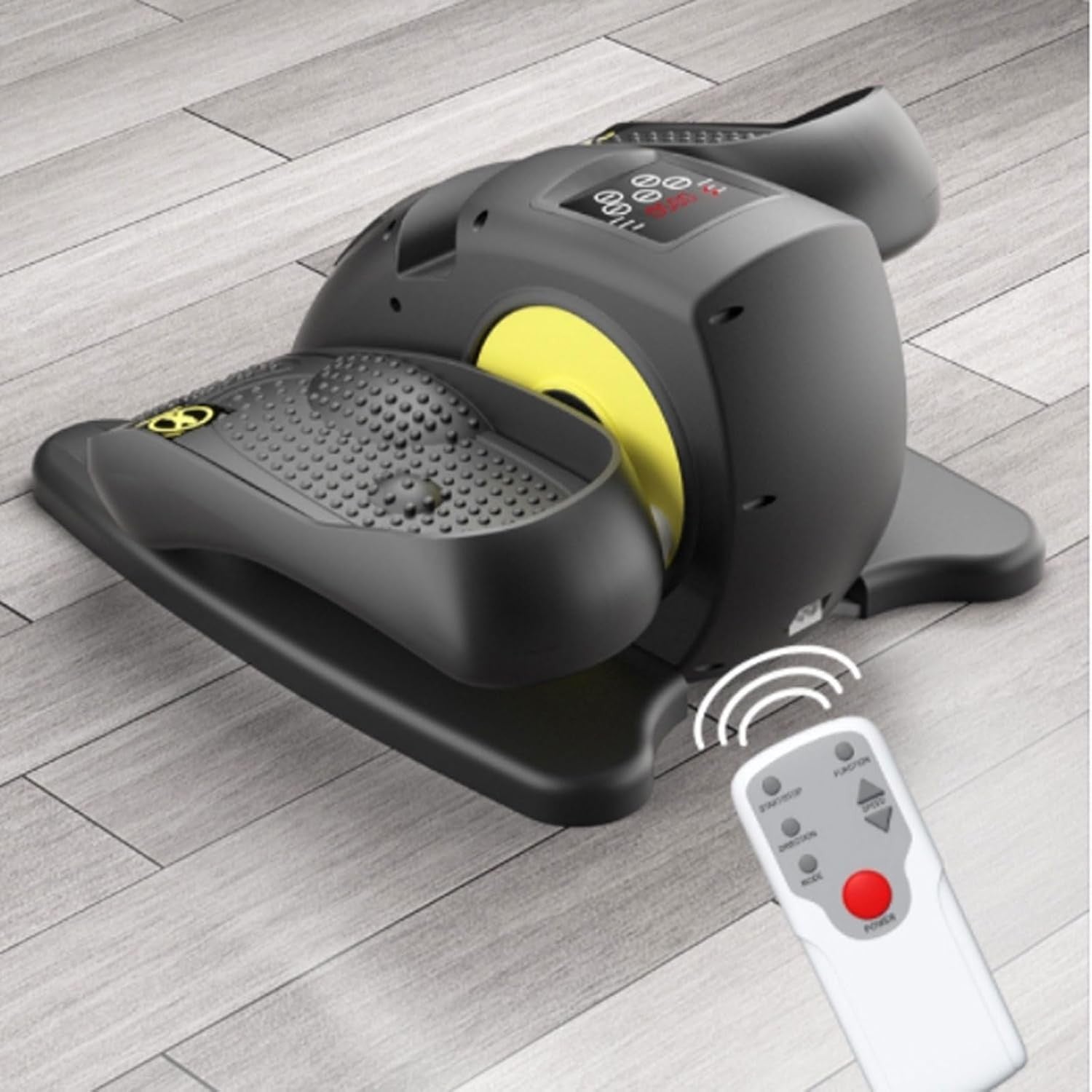Under Desk Electric Elliptical Pedal Exerciser Quiet Remote Seated Rehab Trainer