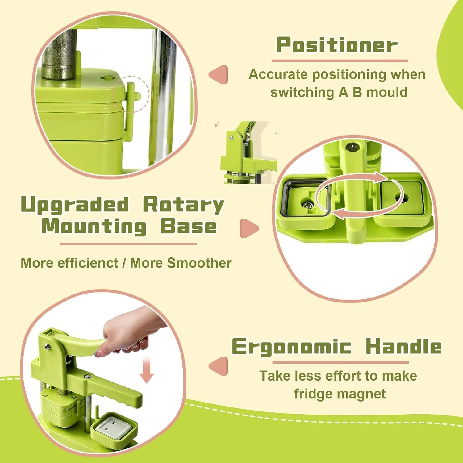 Photo Magnet Making Machine 50mm Button Press Fridge Magnet Kit