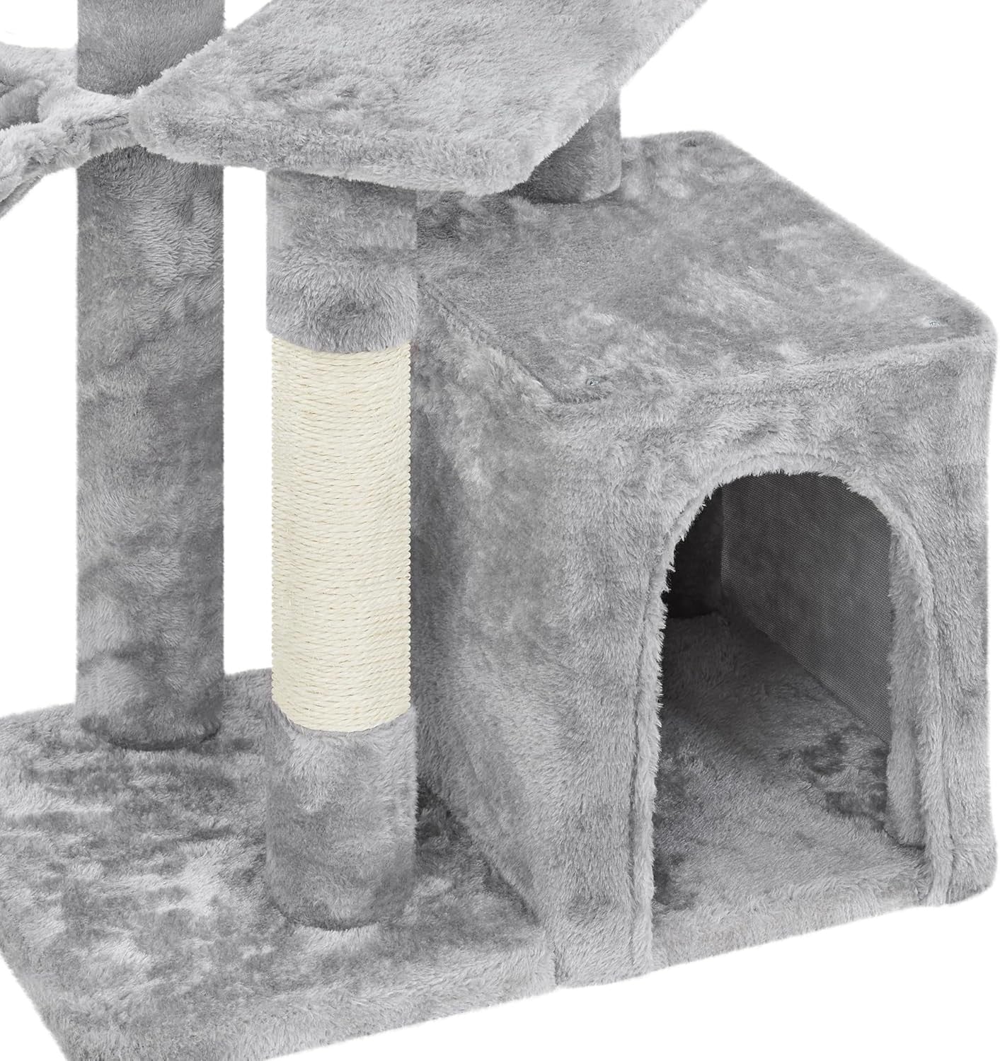 Cat Tree Tower 85cm Indoor Condo Hammock Sisal Scratching Post Play Centre