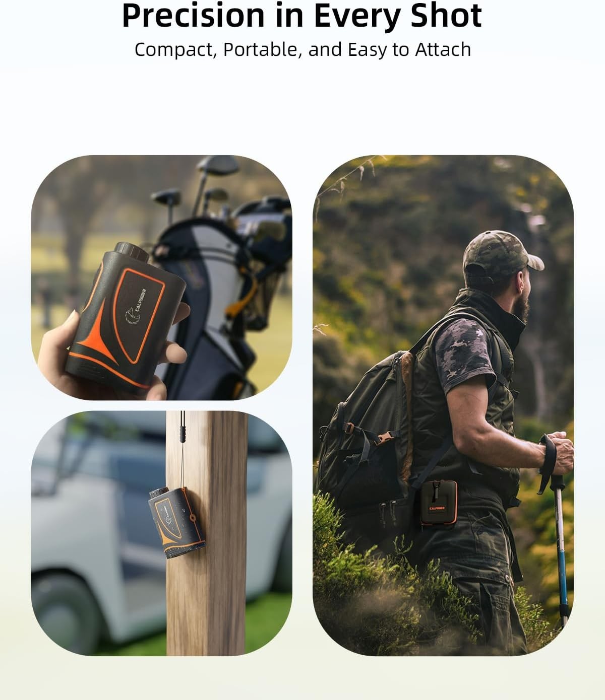 Golf Rangefinder 1200Y Laser 7X Magnification Waterproof Rechargeable Camo