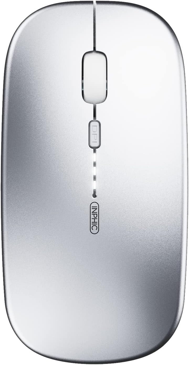 Tri-Mode Bluetooth Wireless Mouse Silent Rechargeable 1600 DPI Laptop PC