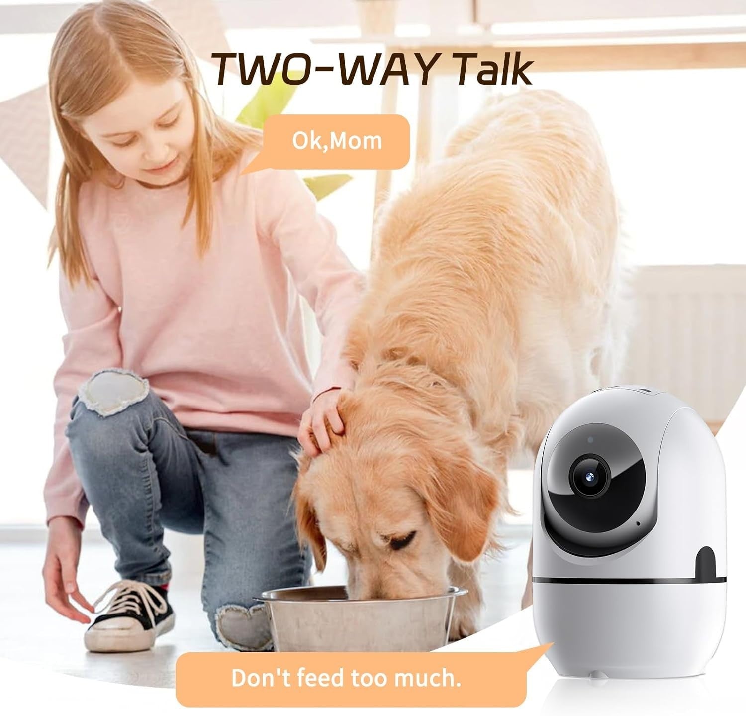 2K Indoor Security Camera 2 Pack 360° WiFi Baby Pet Monitor Night Vision