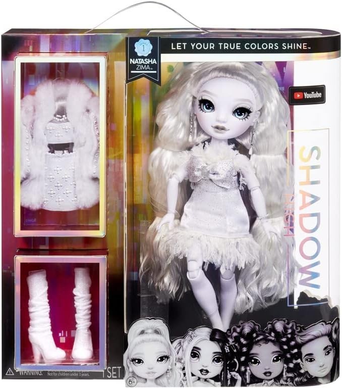 Greyscale Fashion Doll White Hair 2 Designer Outfits Articulated