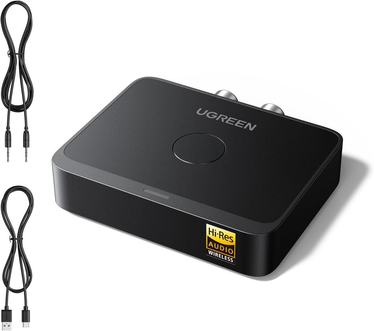 Bluetooth 6.0 Audio Receiver LDAC Hi-Res Wireless Adapter 15H Playtime AUX RCA