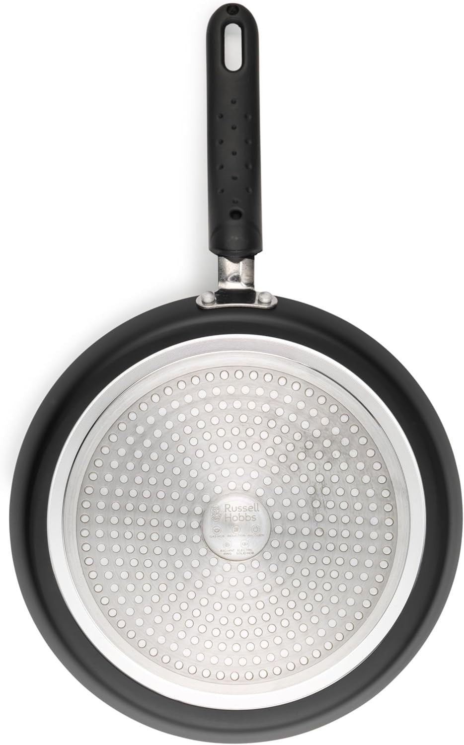 25cm Russell Hobbs Metallic Marble Pancake Pan Non-Stick Crepe Skillet
