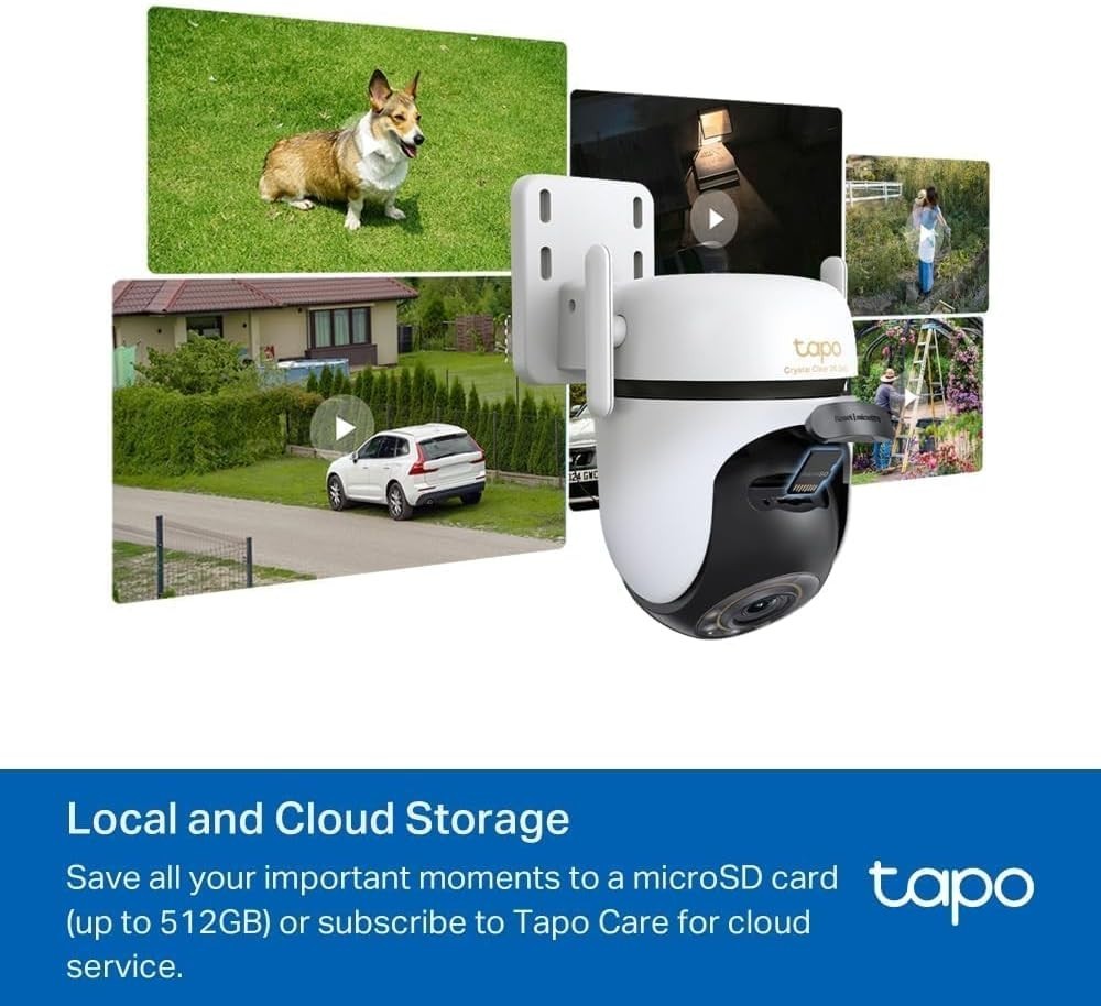 3K 5MP PTZ Outdoor Security Camera 360° WiFi AI Night Vision IP66