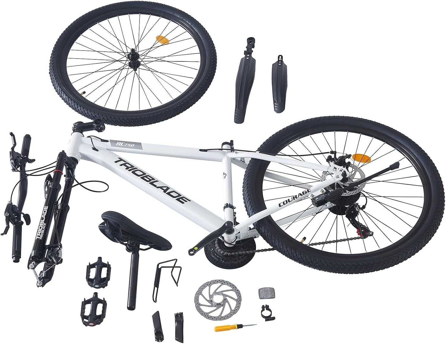 27.5" Mountain Bike 21-Speed Shimano, Dual Disc Brakes, Shock Absorber