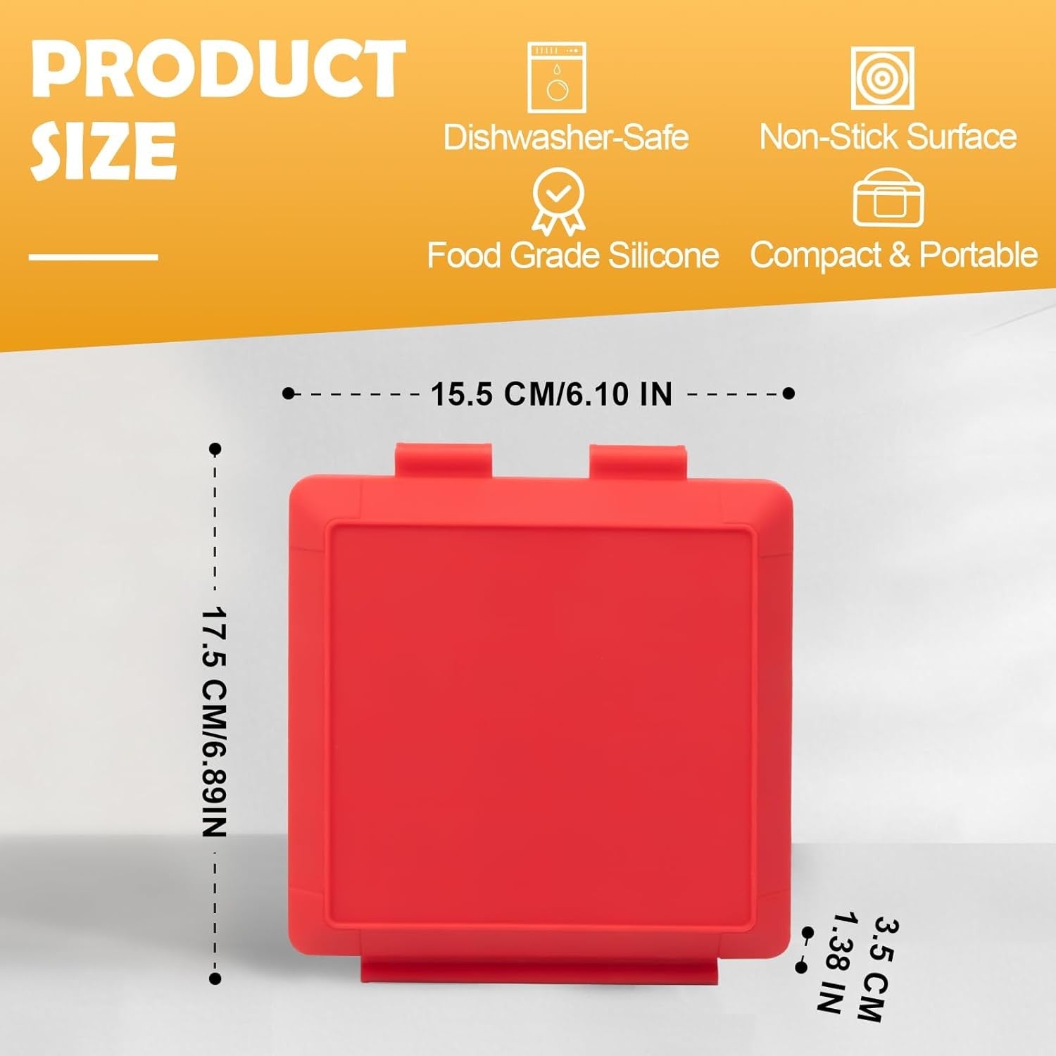 Microwave Toastie Sandwich Maker Panini Breakfast Quick Cooking Red
