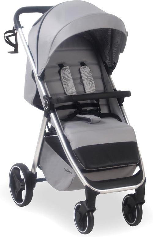 Compact Baby Stroller From Birth to 4 Years 22kg XL Canopy 4 Wheel Suspension
