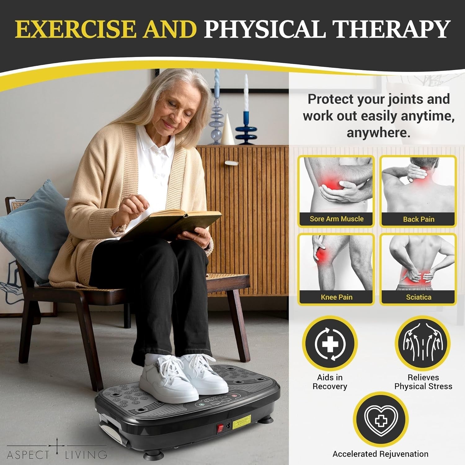 High Intensity Vibration Plate Home Gym Fat Burning Lymphatic
