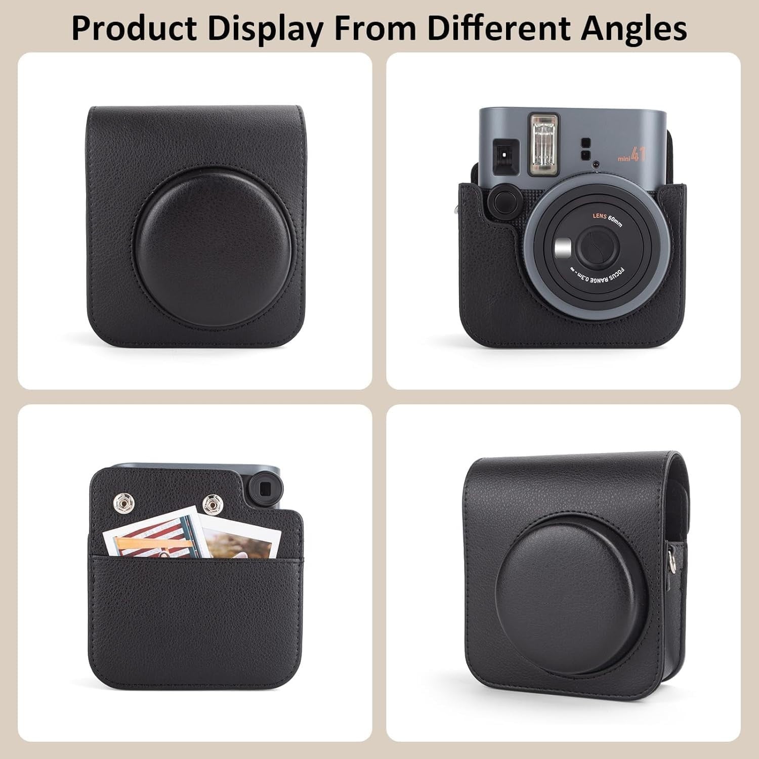Instant Camera Bundle 20 Film Shots Leather Case Album Gift Set