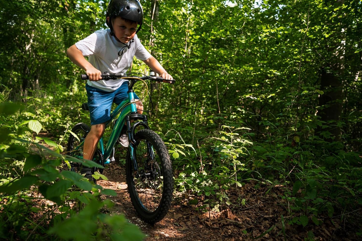 20" Kids Mountain Bike Disc Brake Front Suspension 6 Speed Trail MTB